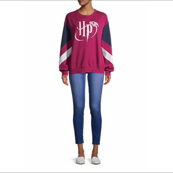 Harry Potter Quidditch Snitch Sweatshirt Size Junior Size XL - Picture 2 of 15